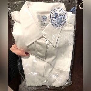 Size 10 M &H Women’s aviator pilot shirt short sleeve NWT